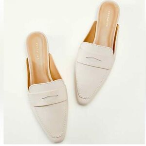 Geraldine Patent Leather Loafer Slides